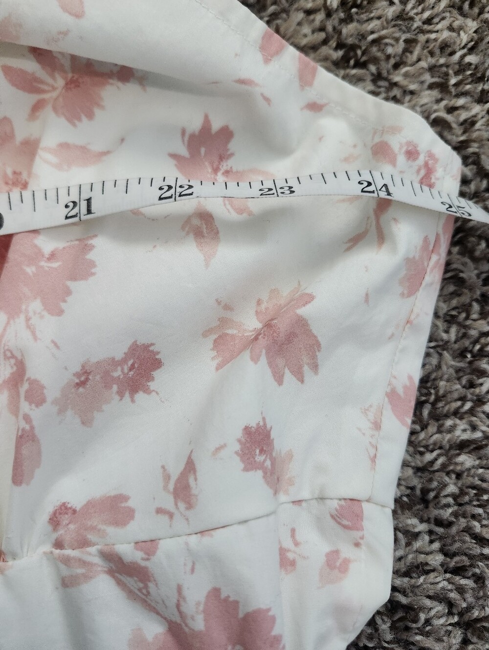 Torrid Size 22 Corset Detail Adjustable Strap Mini Dress White With Pink Floral - Picture 7 of 10